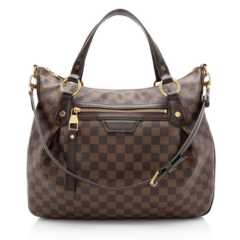 Louis Vuitton Damier Ebene Evora MM Shoulder Bag (SHF-lyS7fG) - Image 20