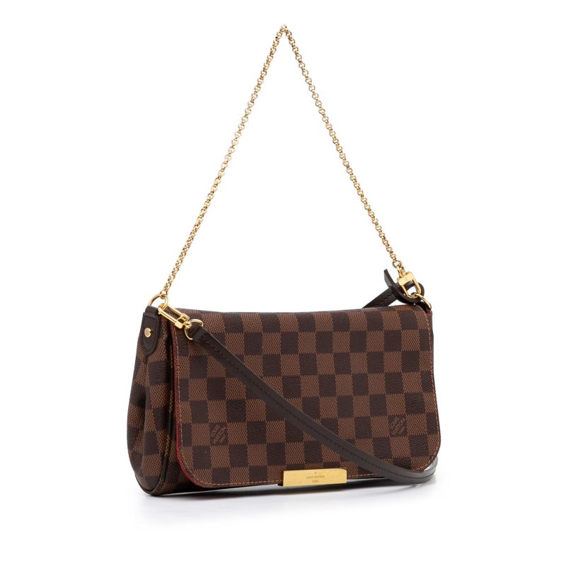 Louis Vuitton Damier Ebene Favorite MM (SHG-koa6ve)