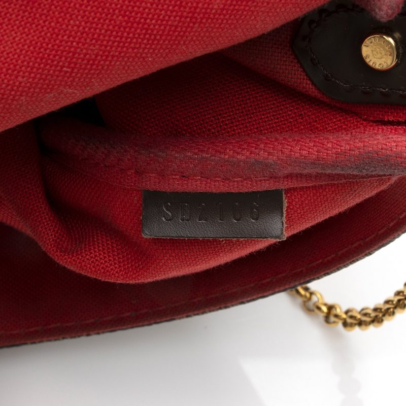 Louis Vuitton Damier Ebene Favorite PM Shoulder Bag (SHF-23449) - Image 5