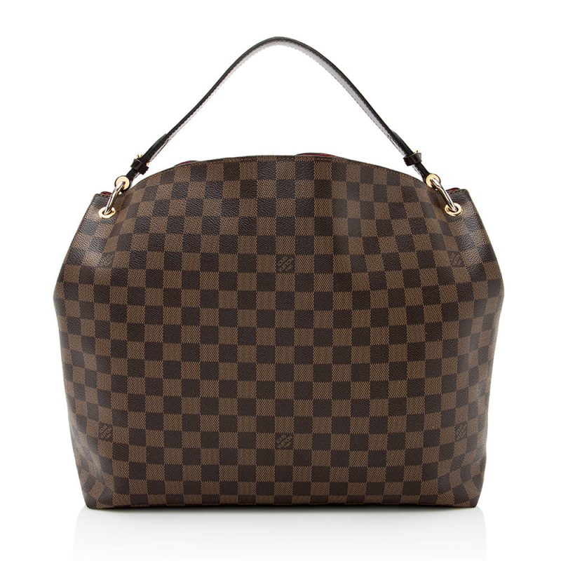 Louis Vuitton Damier Ebene Graceful MM Hobo (SHF-21399) - Image 2