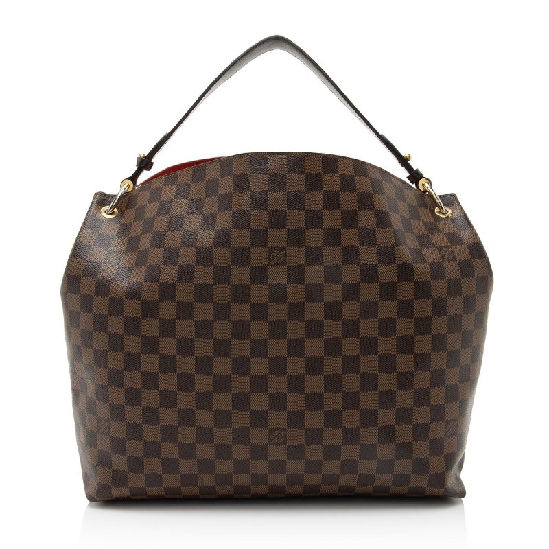 Louis Vuitton Damier Ebene Graceful MM Hobo (SHF-FFgEBs) - Image 2