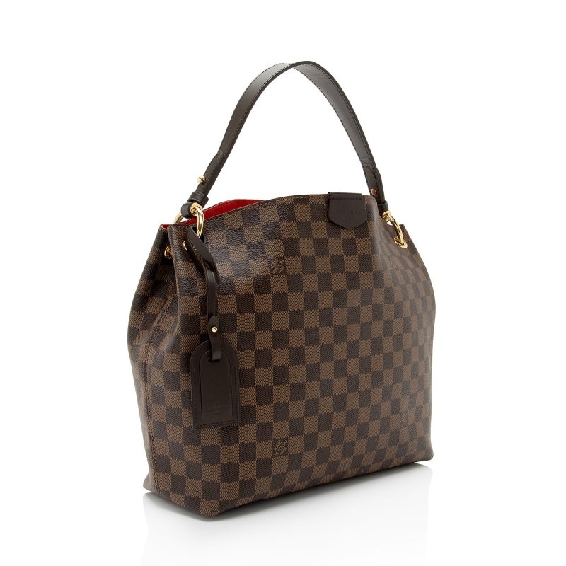 Louis Vuitton Damier Ebene Graceful PM Hobo (SHF-EVN6Ho)