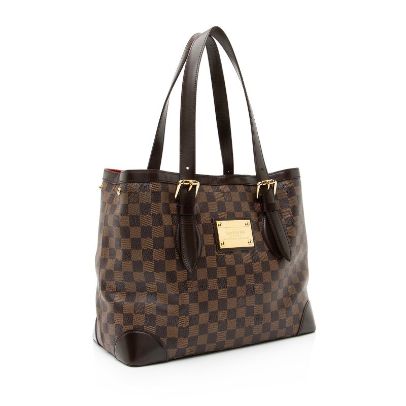Louis Vuitton Damier Ebene Hampstead MM Tote (SHF-23091)