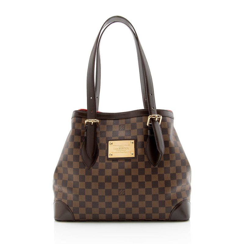 Louis Vuitton Damier Ebene Hampstead MM Tote (SHF-23435) - Image 9