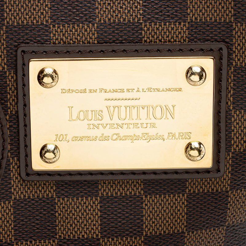 Louis Vuitton Damier Ebene Hampstead MM Tote (SHF-23435) - Image 7