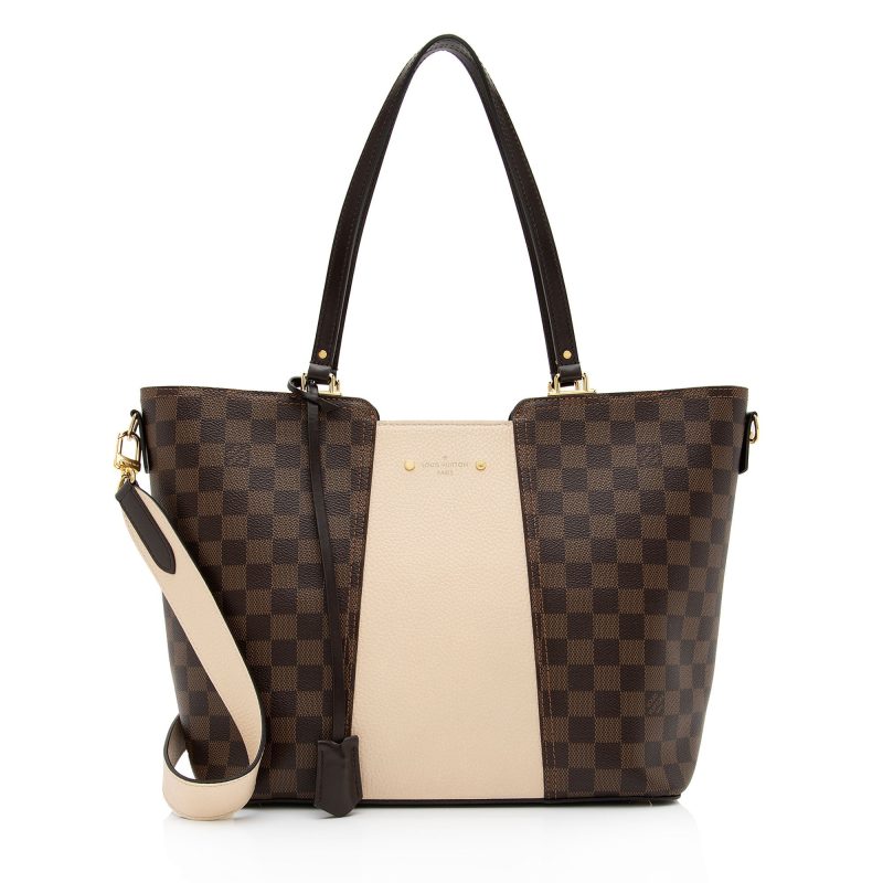 Louis Vuitton Damier Ebene Jersey Tote (SHF-njZMjN) - Image 17