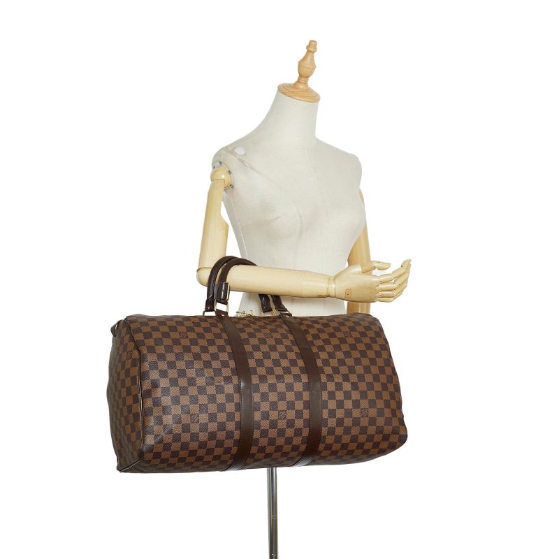 Louis Vuitton Damier Ebene Keepall 50 (SHG-UojsKN) - Image 4