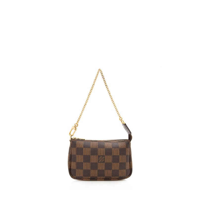 Louis Vuitton Damier Ebene Mini Pochette Accessoires (SHF-12428) - Image 10