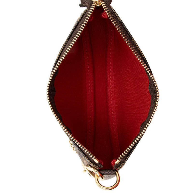 Louis Vuitton Damier Ebene Mini Pochette Accessoires (SHF-21962) - Image 5