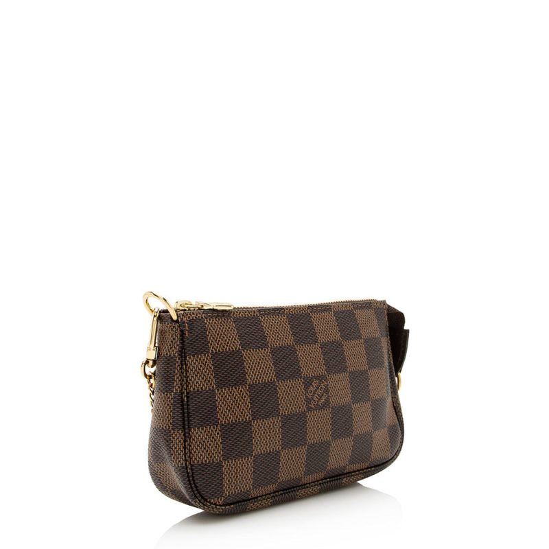Louis Vuitton Damier Ebene Mini Pochette Accessoires (SHF-21962)