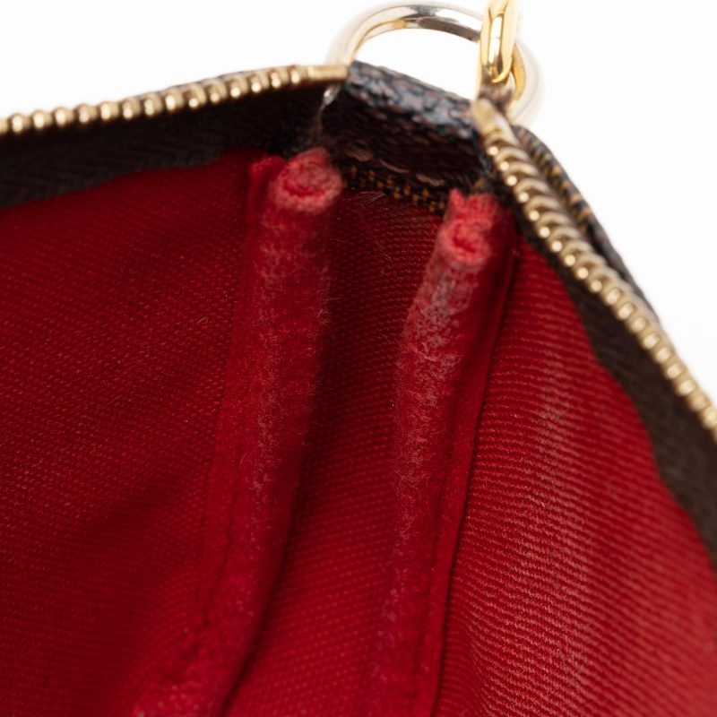 Louis Vuitton Damier Ebene Mini Pochette Accessoires (SHF-22640) - Image 9