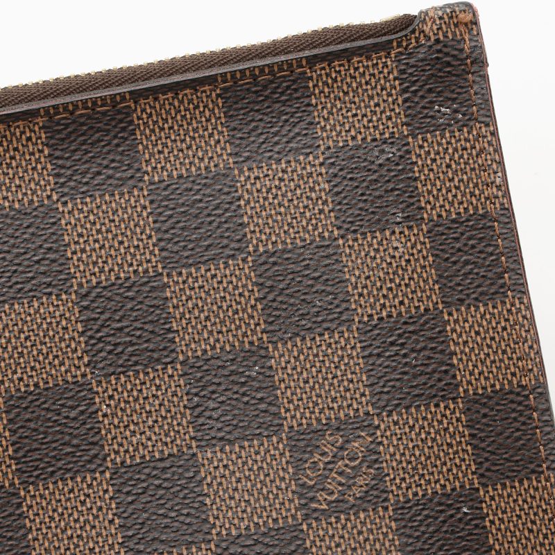 Louis Vuitton Damier Ebene Neverfull GM Pochette (SHF-22210) - Image 9