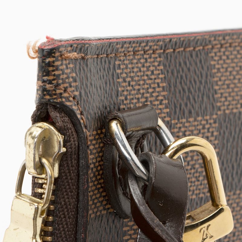 Louis Vuitton Damier Ebene Neverfull GM Pochette (SHF-22210) - Image 14