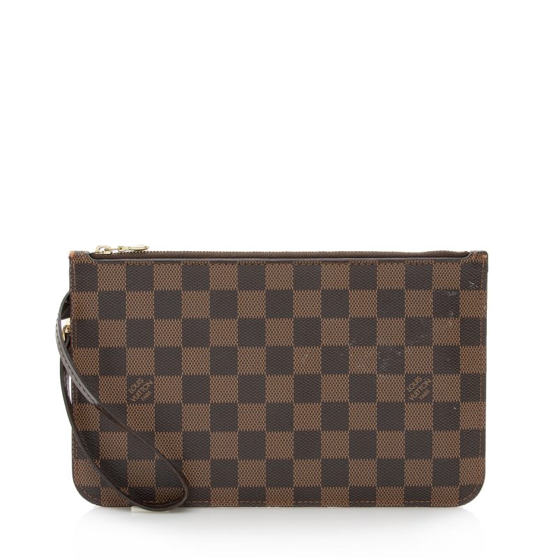 Louis Vuitton Damier Ebene Neverfull GM Pochette (SHF-22210) - Image 15