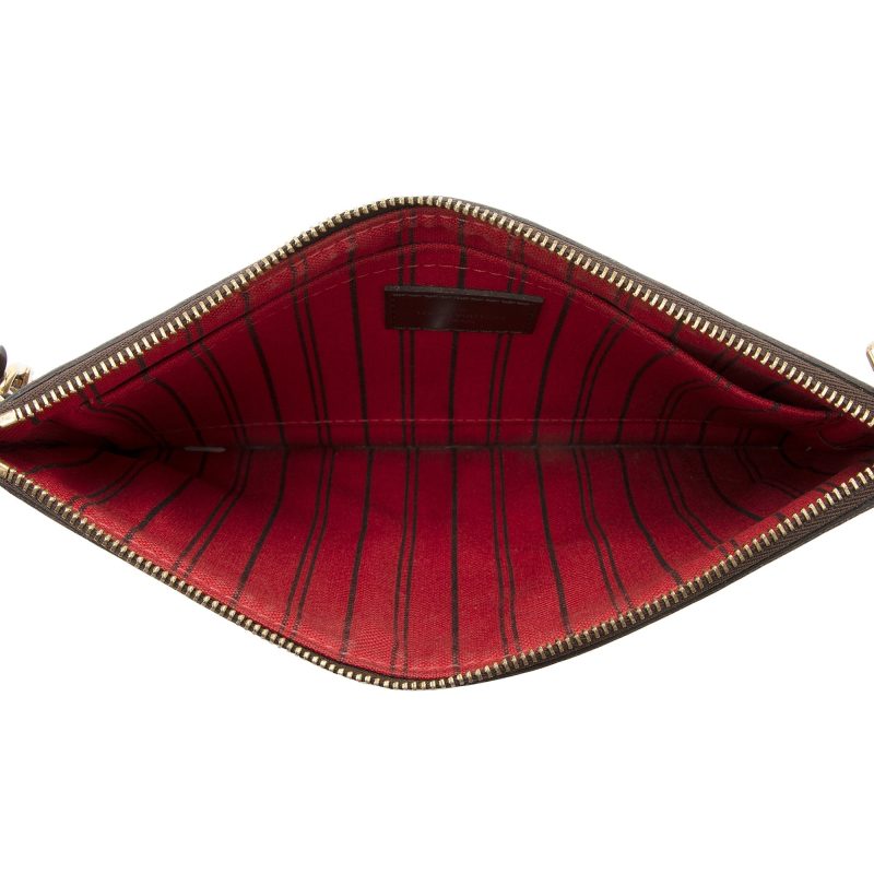 Louis Vuitton Damier Ebene Neverfull GM Pochette (SHF-22210) - Image 4
