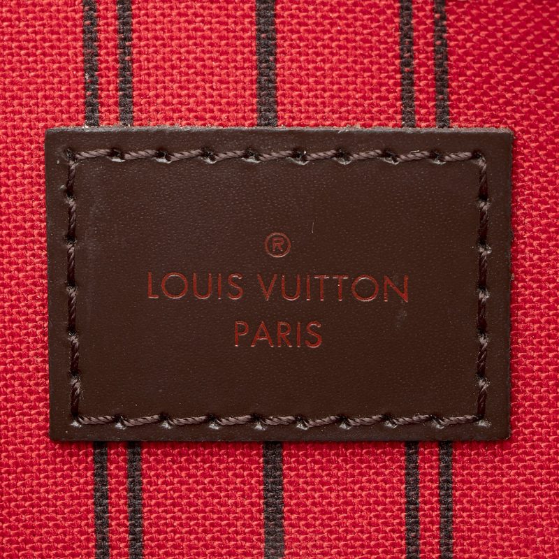 Louis Vuitton Damier Ebene Neverfull GM Pochette (SHF-22210) - Image 5