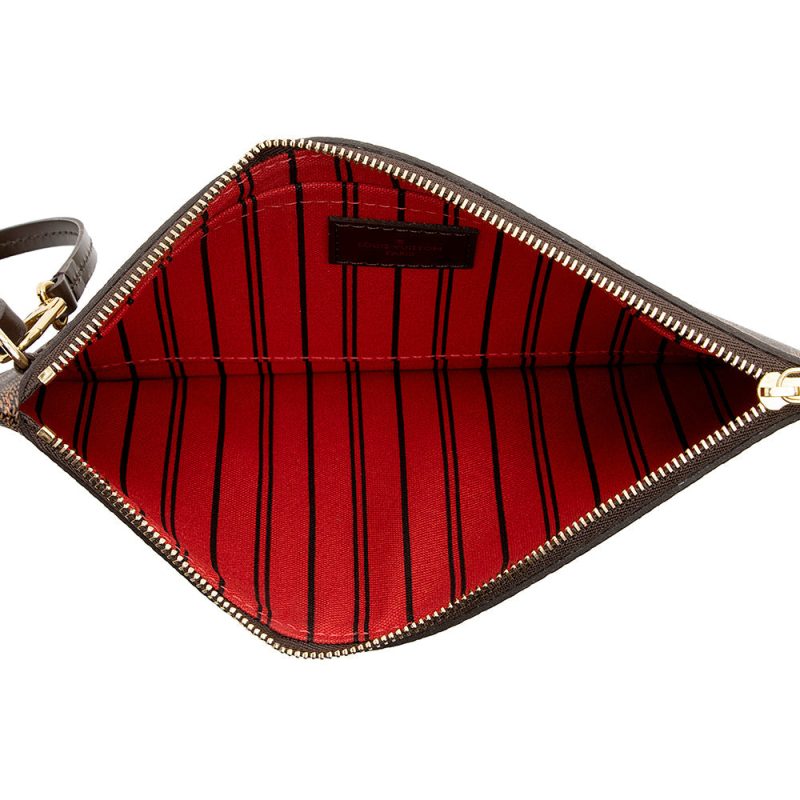 Louis Vuitton Damier Ebene Neverfull GM Pochette (SHF-cB2Gkw) - Image 3