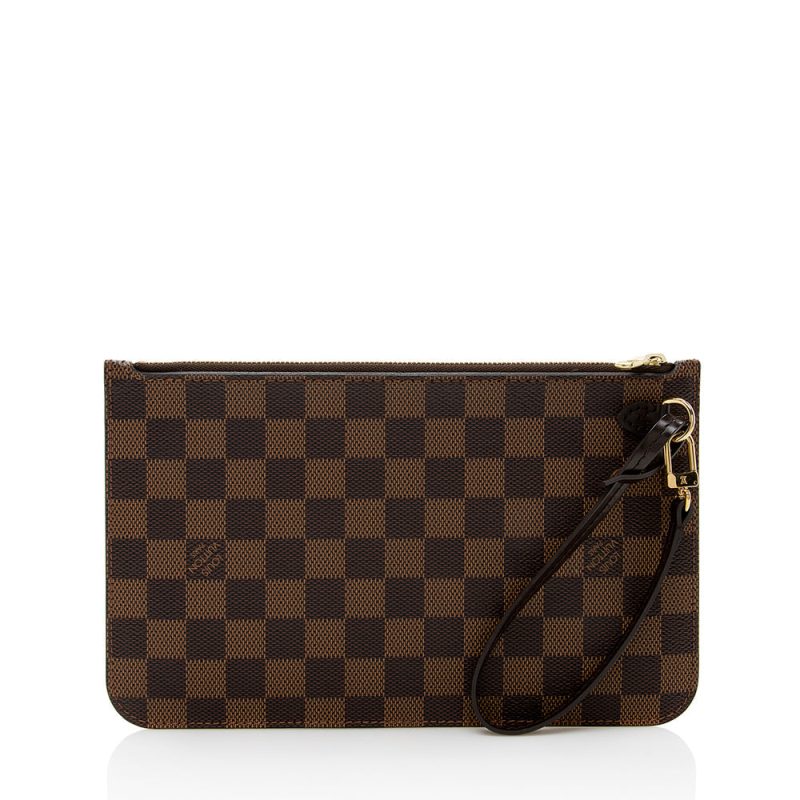 Louis Vuitton Damier Ebene Neverfull MM Pochette (SHF-18085) - Image 2