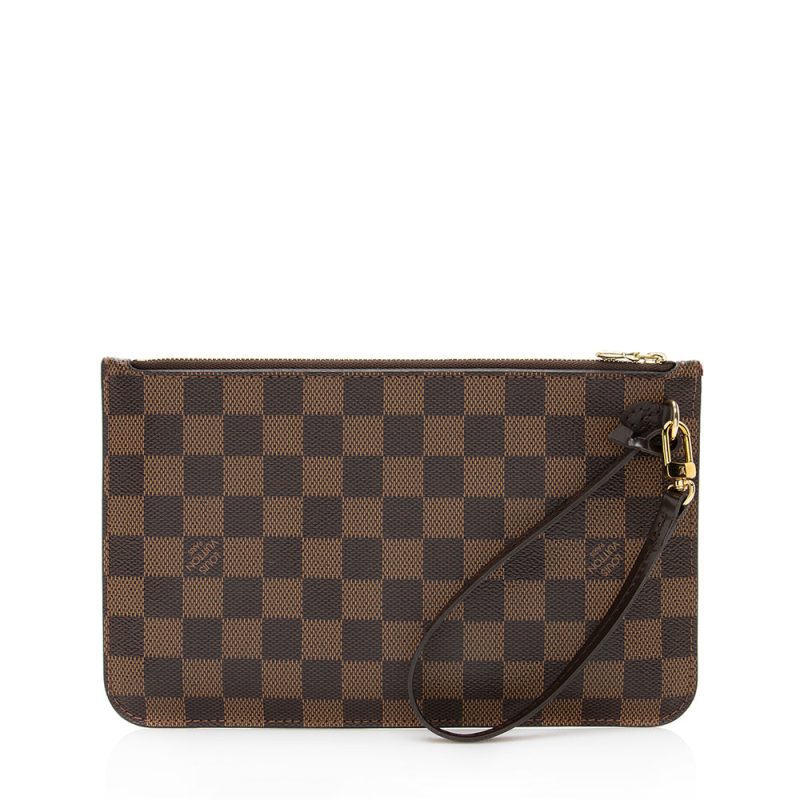Louis Vuitton Damier Ebene Neverfull MM Pochette (SHF-20138) - Image 2