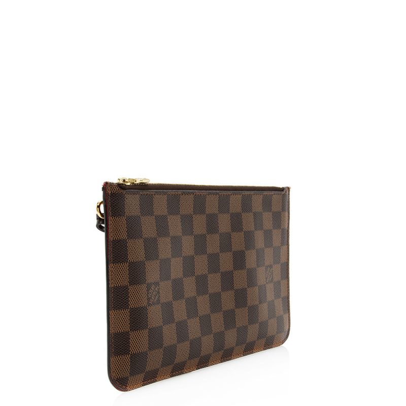 Louis Vuitton Damier Ebene Neverfull MM Pochette (SHF-20138)