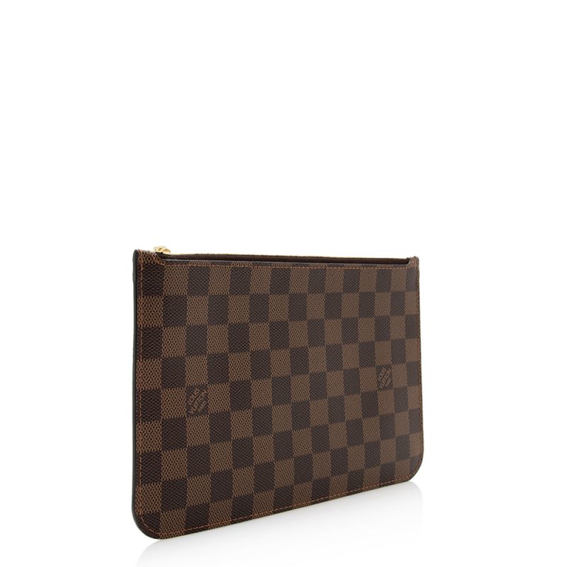 Louis Vuitton Damier Ebene Neverfull MM Pochette (SHF-21661)