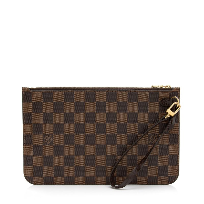 Louis Vuitton Damier Ebene Neverfull MM Pochette (SHF-23942) - Image 2