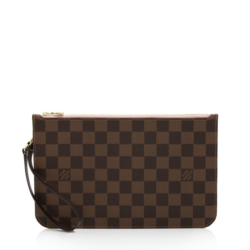 Louis Vuitton Damier Ebene Neverfull MM Pochette (SHF-j6qZMQ) - Image 10