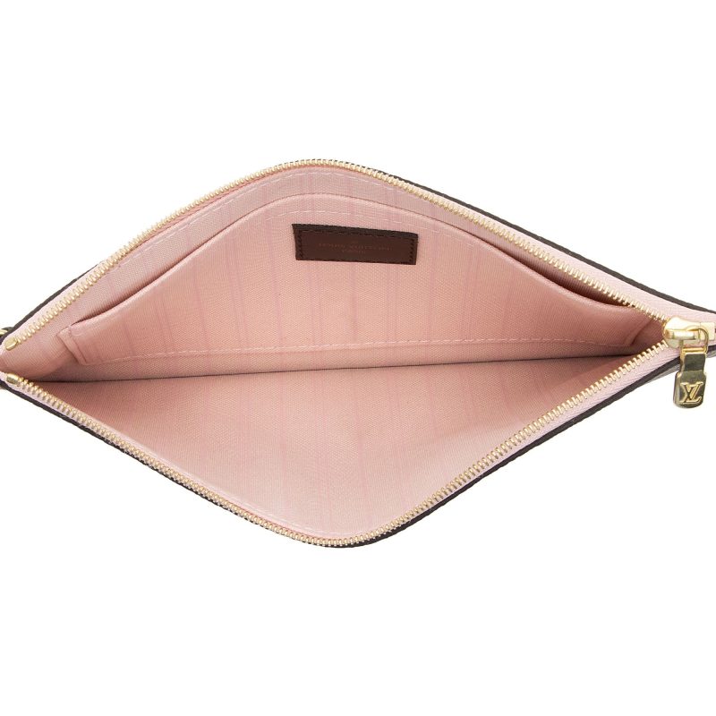 Louis Vuitton Damier Ebene Neverfull MM Pochette (SHF-j6qZMQ) - Image 4