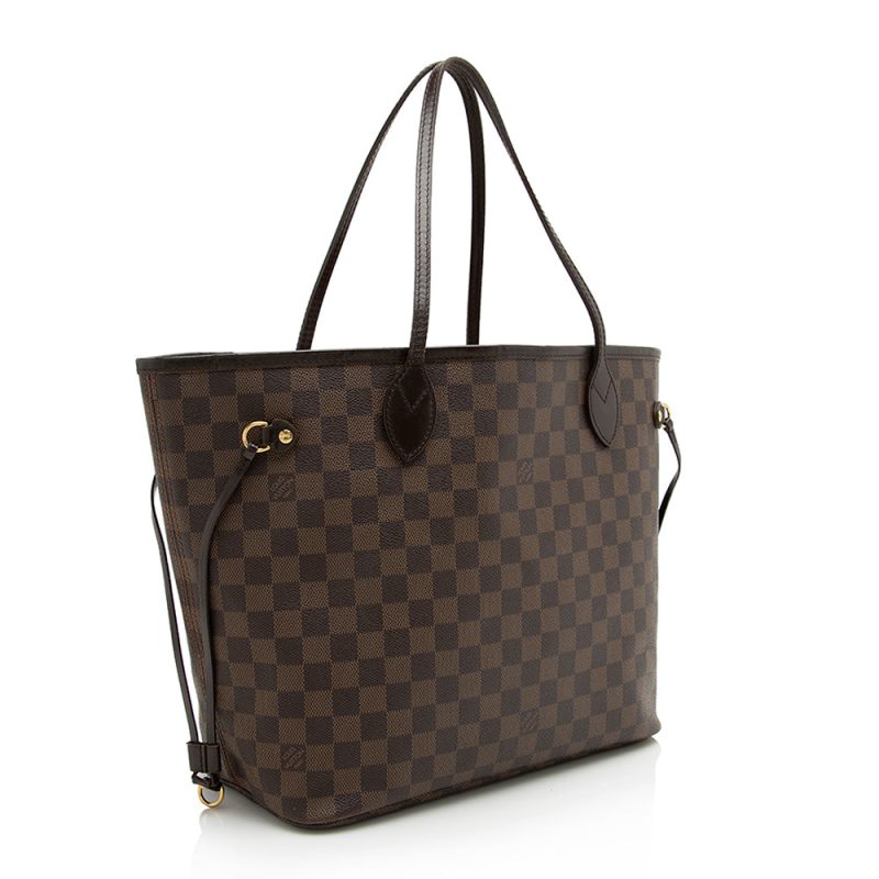 Louis Vuitton Damier Ebene Neverfull MM Tote (SHF-22922)