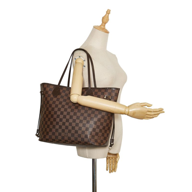 Louis Vuitton Damier Ebene Neverfull MM (SHG-35464) - Image 4