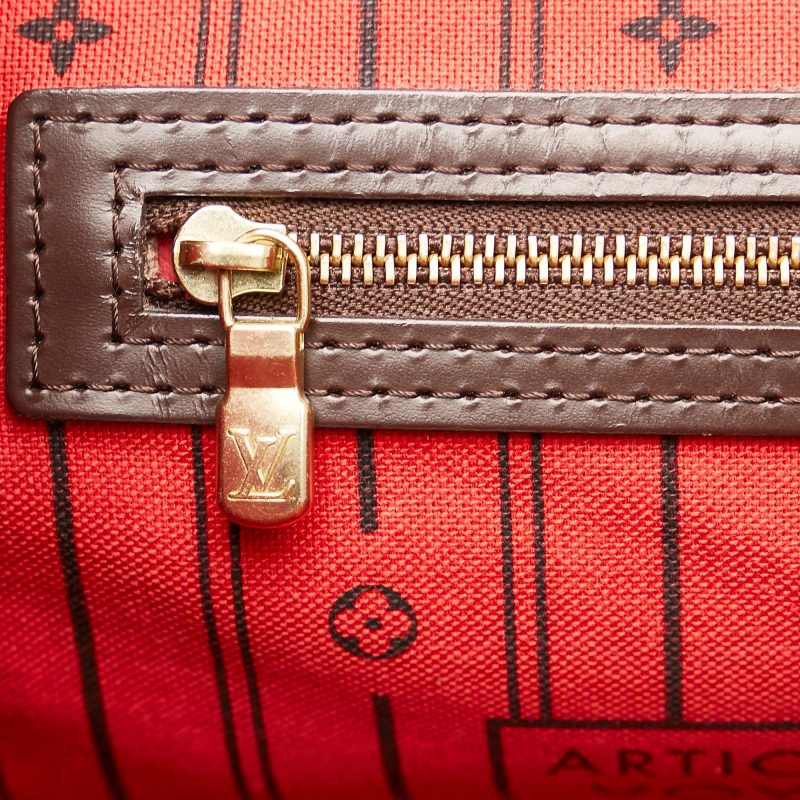 Louis Vuitton Damier Ebene Neverfull MM (SHG-35516) - Image 8