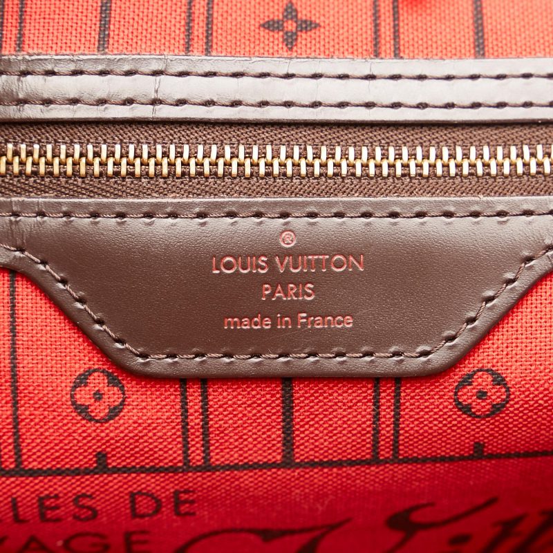 Louis Vuitton Damier Ebene Neverfull MM (SHG-35516) - Image 6