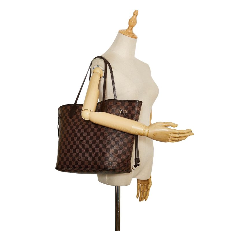 Louis Vuitton Damier Ebene Neverfull MM (SHG-35516) - Image 4