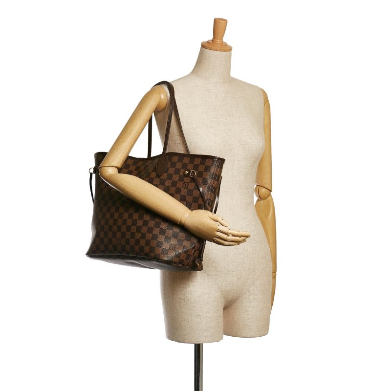 Louis Vuitton Damier Ebene Neverfull MM (SHG-35824) - Image 4