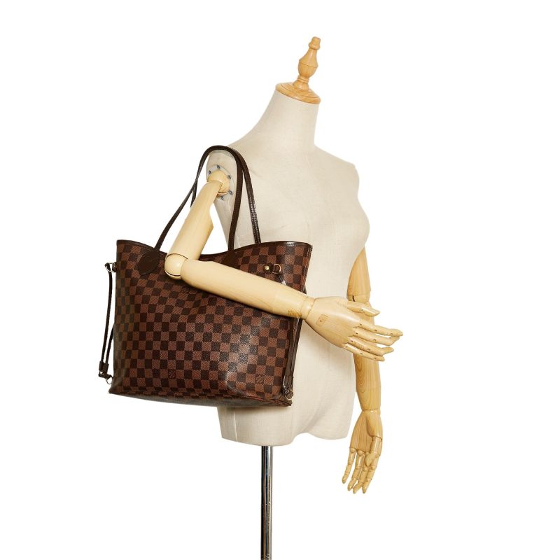 Louis Vuitton Damier Ebene Neverfull MM (SHG-36535) - Image 4