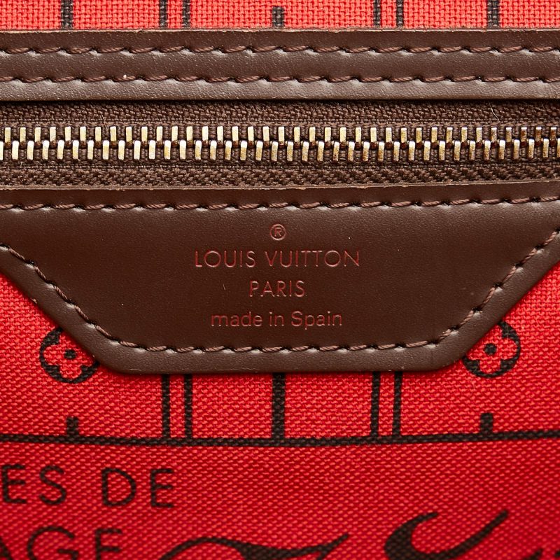 Louis Vuitton Damier Ebene Neverfull MM (SHG-36613) - Image 6