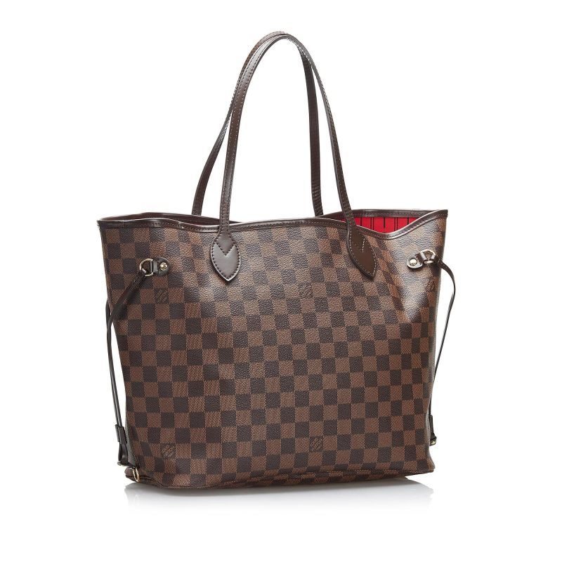 Louis Vuitton Damier Ebene Neverfull MM (SHG-8rSnWv)