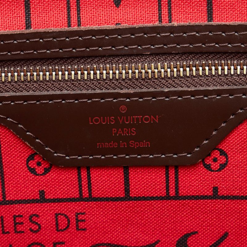 Louis Vuitton Damier Ebene Neverfull MM (SHG-QR88oM) - Image 6