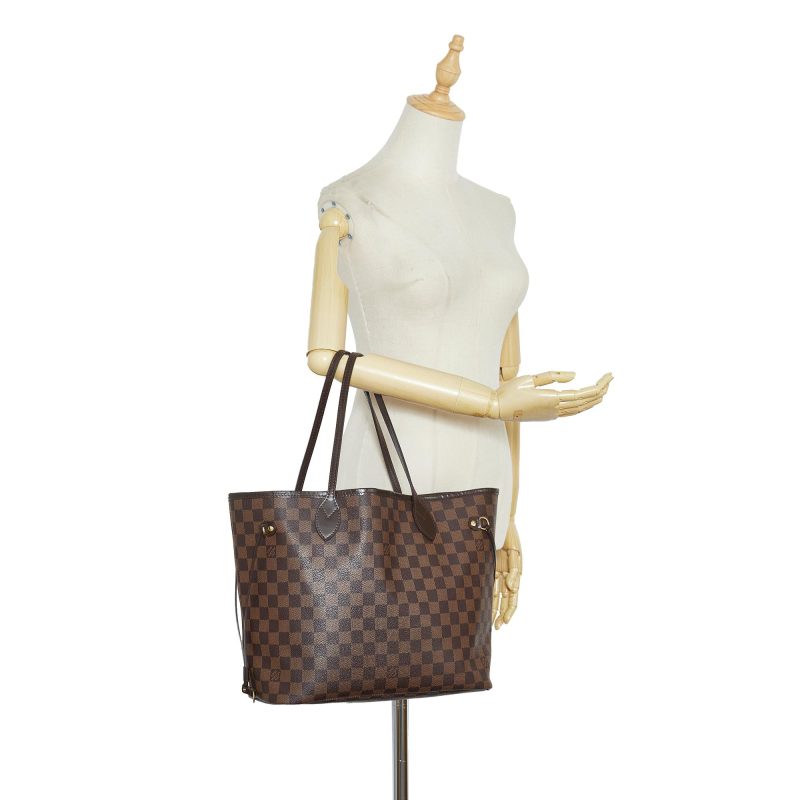 Louis Vuitton Damier Ebene Neverfull MM (SHG-QR88oM) - Image 4