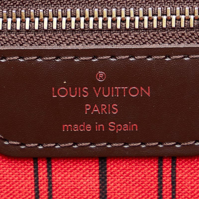 Louis Vuitton Damier Ebene Neverfull MM (SHG-aOKSRW) - Image 6