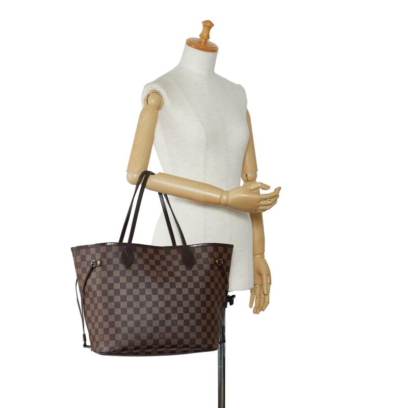 Louis Vuitton Damier Ebene Neverfull MM (SHG-aOKSRW) - Image 4