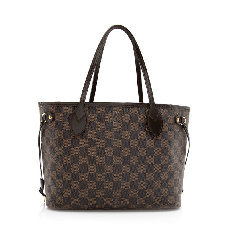 Louis Vuitton Damier Ebene Neverfull PM Tote (SHF-20385) - Image 2