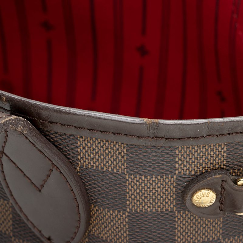 Louis Vuitton Damier Ebene Neverfull PM Tote (SHF-20385) - Image 13