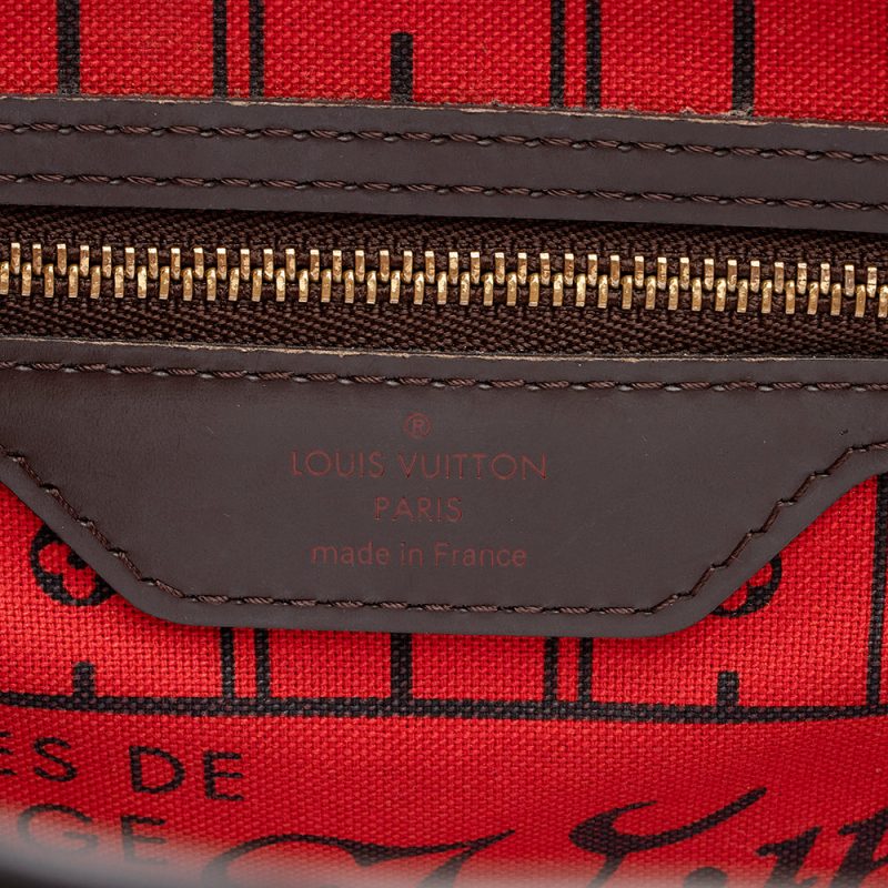 Louis Vuitton Damier Ebene Neverfull PM Tote (SHF-20385) - Image 7