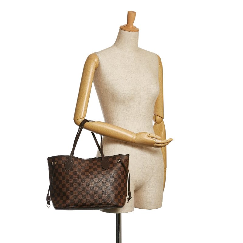 Louis Vuitton Damier Ebene Neverfull PM Tote (SHG-35984) - Image 9