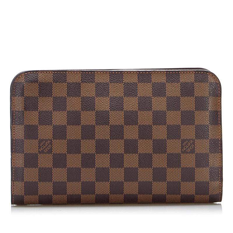 Louis Vuitton Damier Ebene Pochette Saint Louis (SHG-iW4Dio) - Image 2