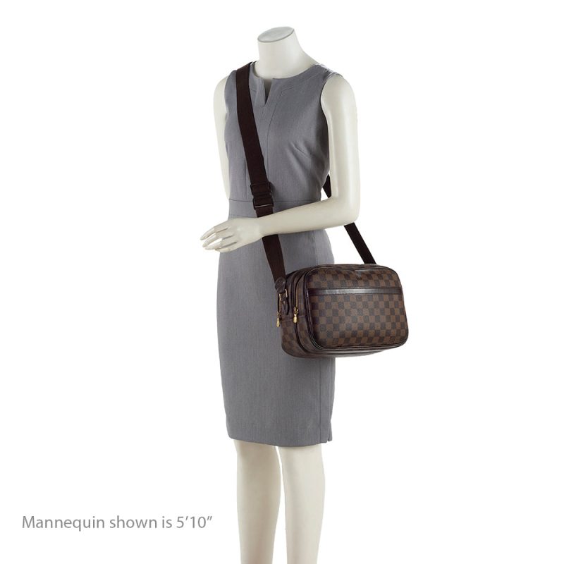 Louis Vuitton Damier Ebene Reporter PM Messenger Bag (SHF-18896) - Image 4
