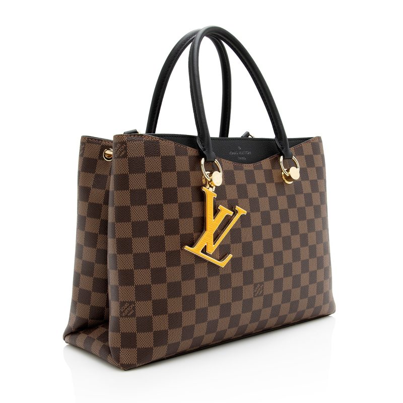 Louis Vuitton Damier Ebene Riverside Tote (SHF-22892)
