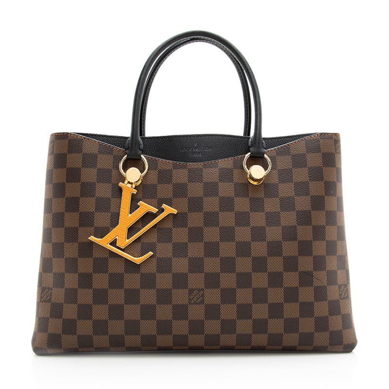 Louis Vuitton Damier Ebene Riverside Tote (SHF-HOYq0g) - Image 9