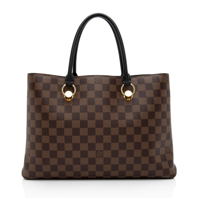 Louis Vuitton Damier Ebene Riverside Tote (SHF-3wS23h) - Image 2